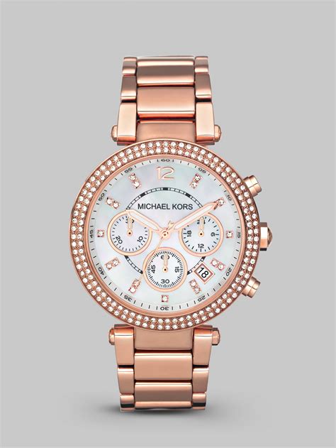 michael kors mother of pearl watch|Michael Kors Chronograph Mother of Pearl Dial Ladies Watch .